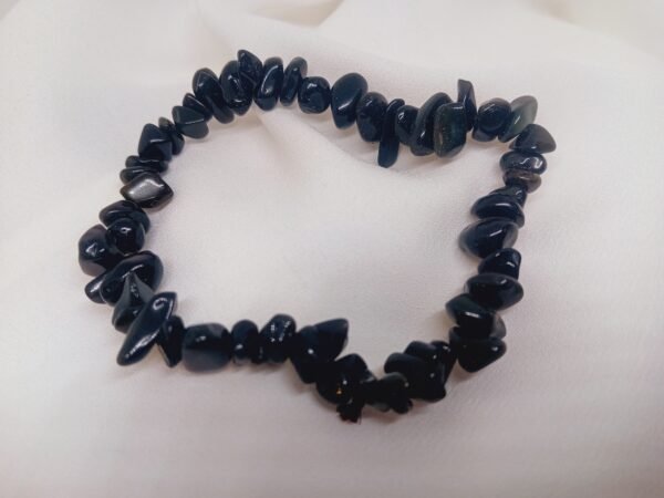 Pulsera de Chip de Obsidiana negra