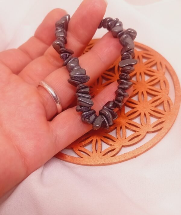 Pulsera de Chip de Hematite - Imagen 2