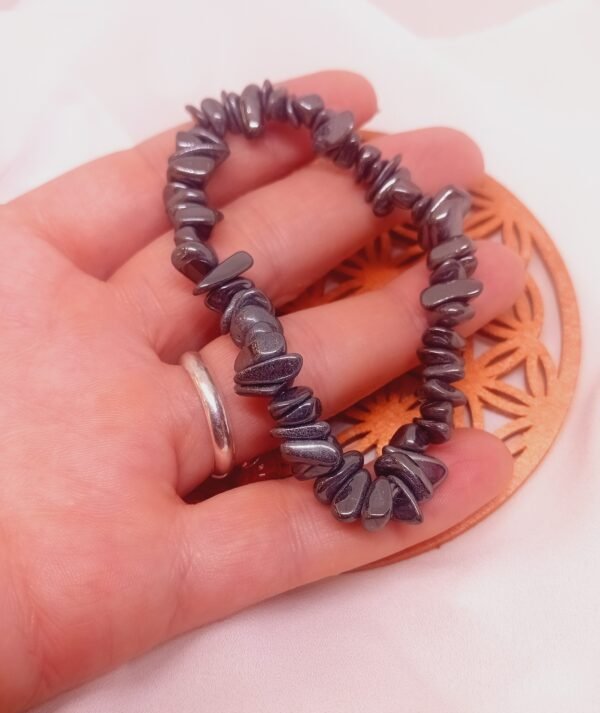 Pulsera de Chip de Hematite - Imagen 3